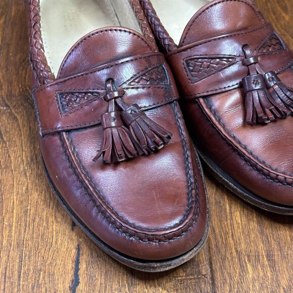 Allen Edmonds Maxfield Shoes Mens‎ Size 9.5 Brown Tassel Dress Loafers Made USA main image 15